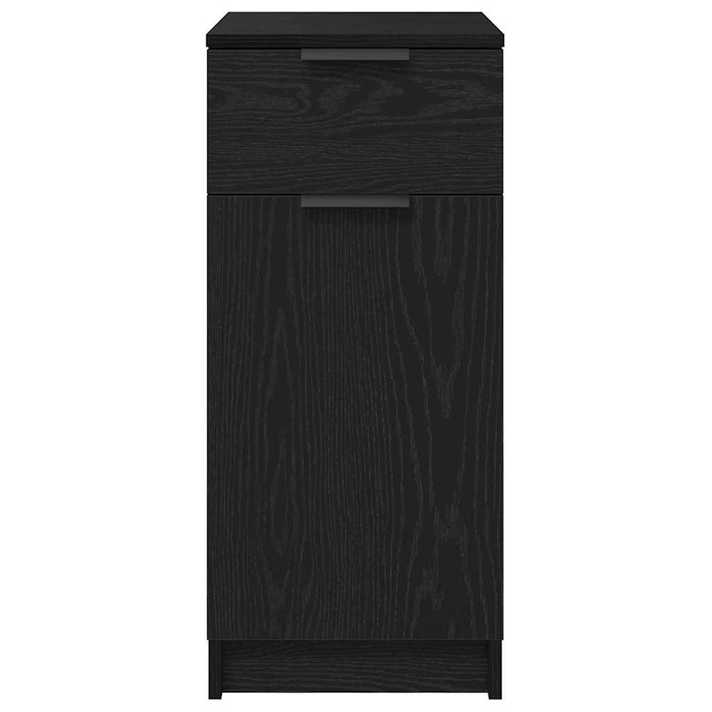 Kontorskap Svart Eik 33 x 50 x 75 cm Konstruert tre