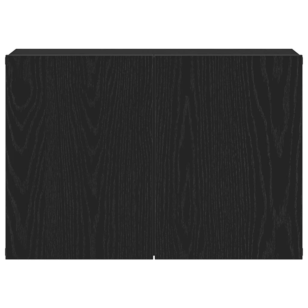 TV-skap svart eik 60x30x41 cm konstruert tre