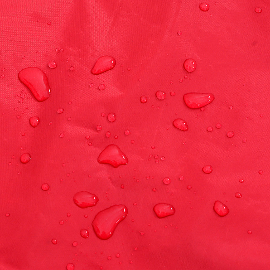 Hunde regnfrakk med refleksstrimler polyester rød 3XL