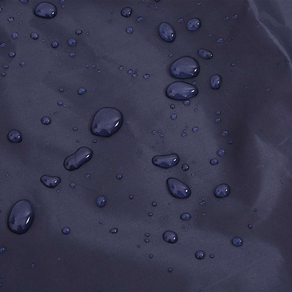 Hunde regnfrakk med refleksstrimler polyester marineblå M