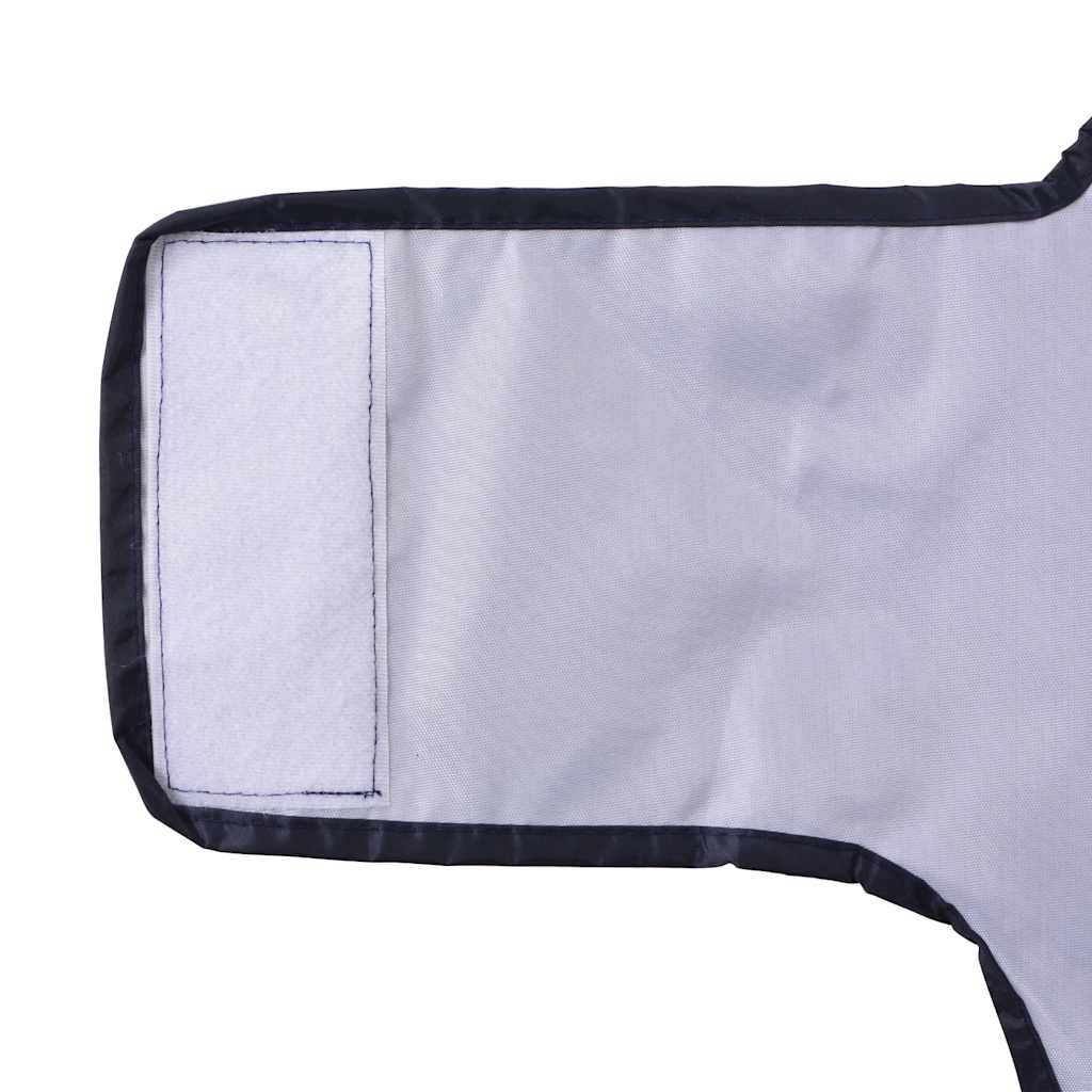Hunde regnfrakk med refleksstrimler polyester marineblå M