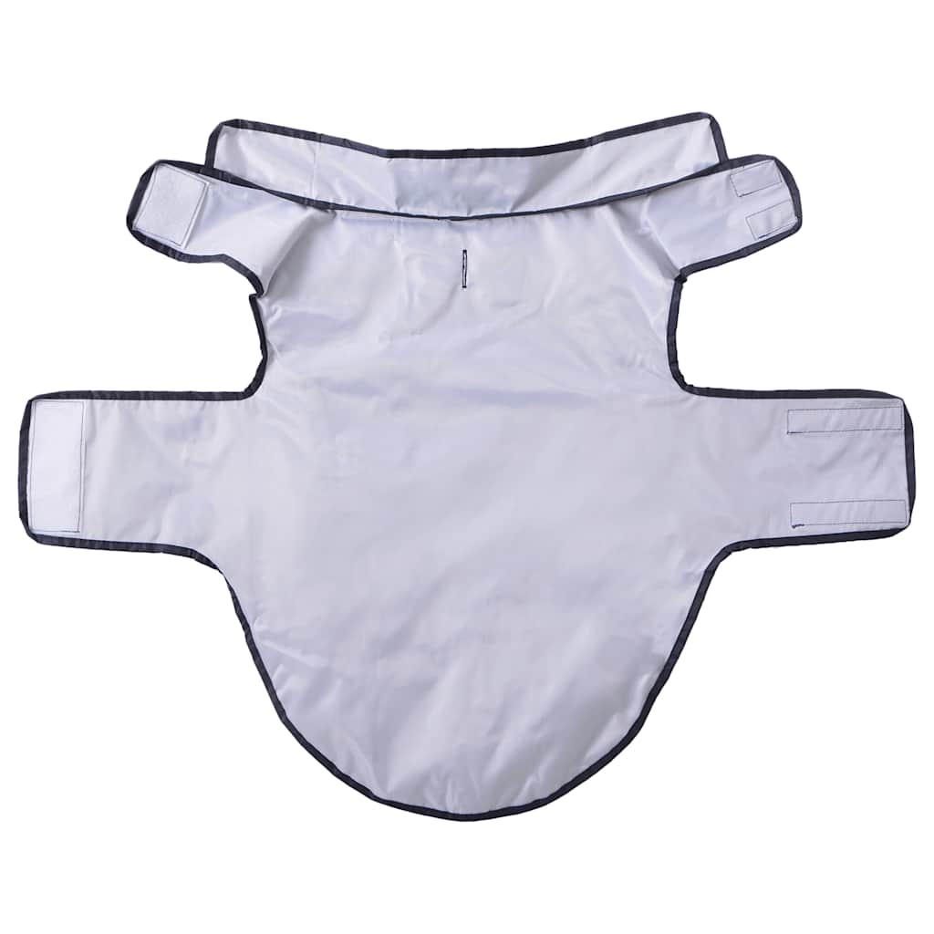 Hunde regnfrakk med refleksstrimler polyester marineblå 2XL