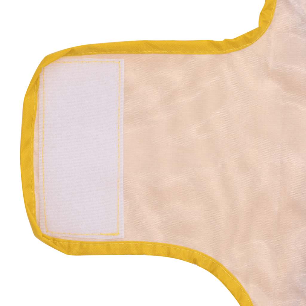 Hunde regnfrakk med refleksstrimler polyester gul S