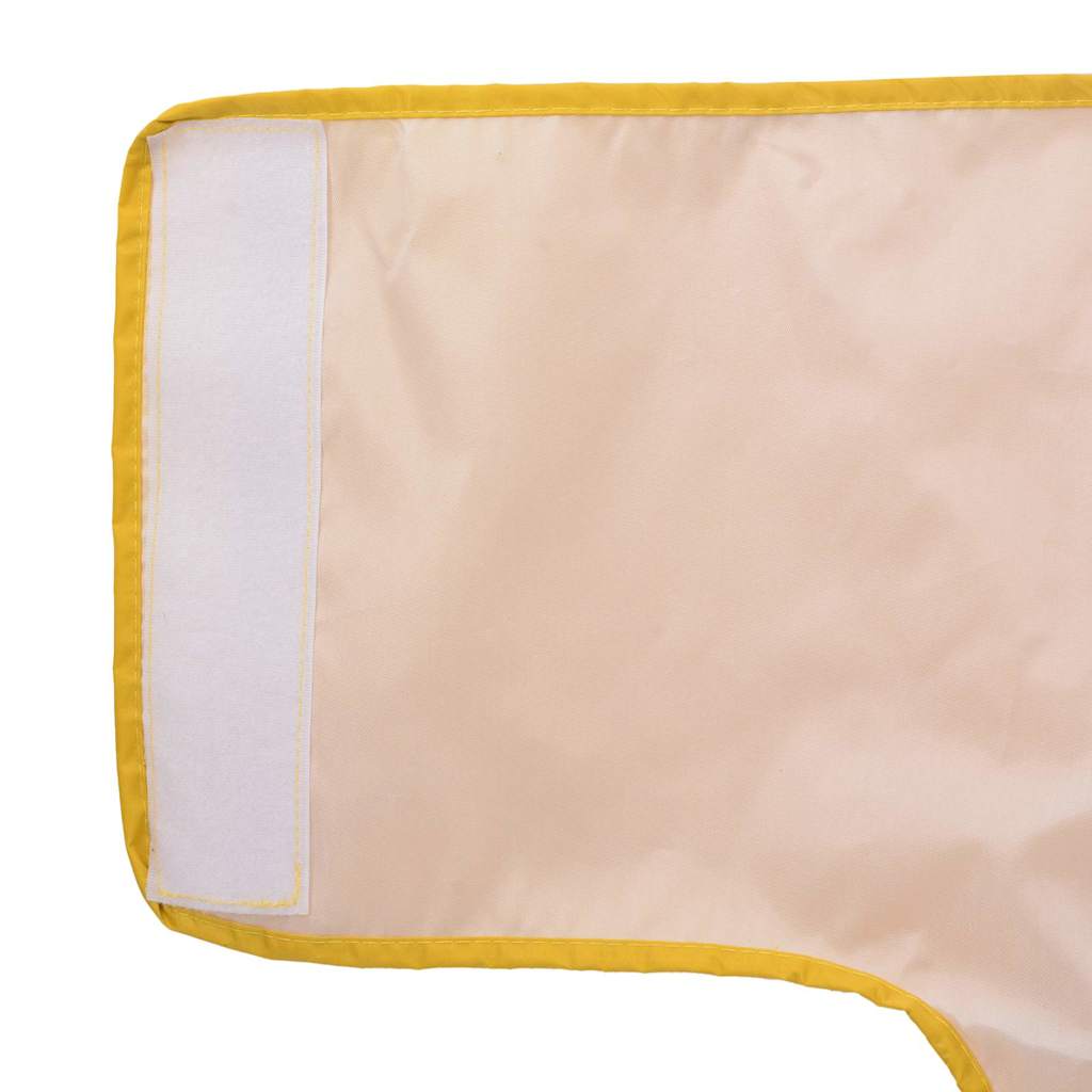 Hunde regnfrakk med refleksstrimler polyester gul XL