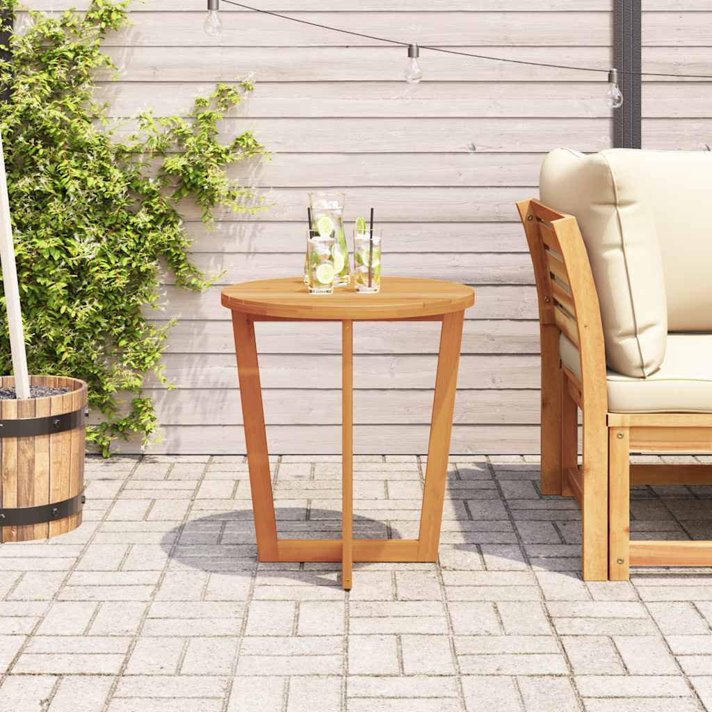 Hagebord rundt Ø70x75 cm heltre akasie