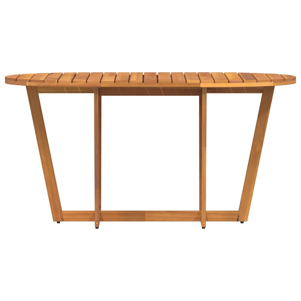 hagespisebord ovalt 150x90x75 cm heltre akasie