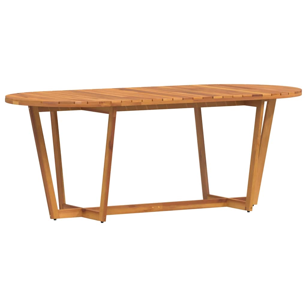 hagespisebord ovalt 200x90x75 cm heltre akasie
