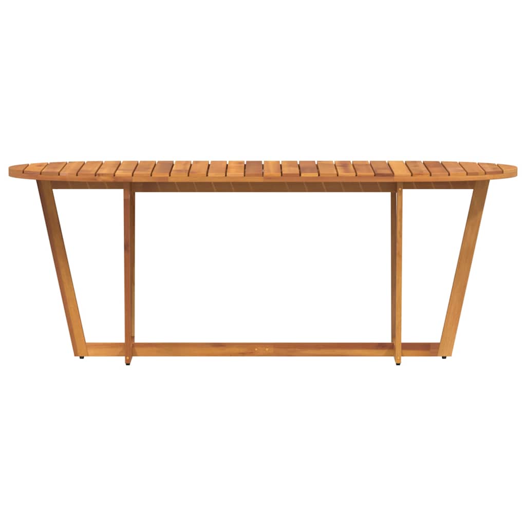 hagespisebord ovalt 200x90x75 cm heltre akasie
