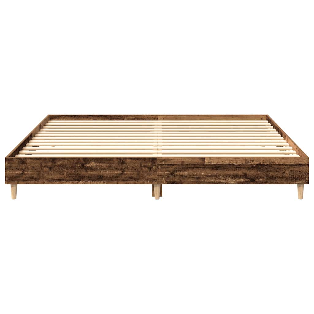 Sengeramme uten madrass gammelt tre 200x200 cm konstruert tre