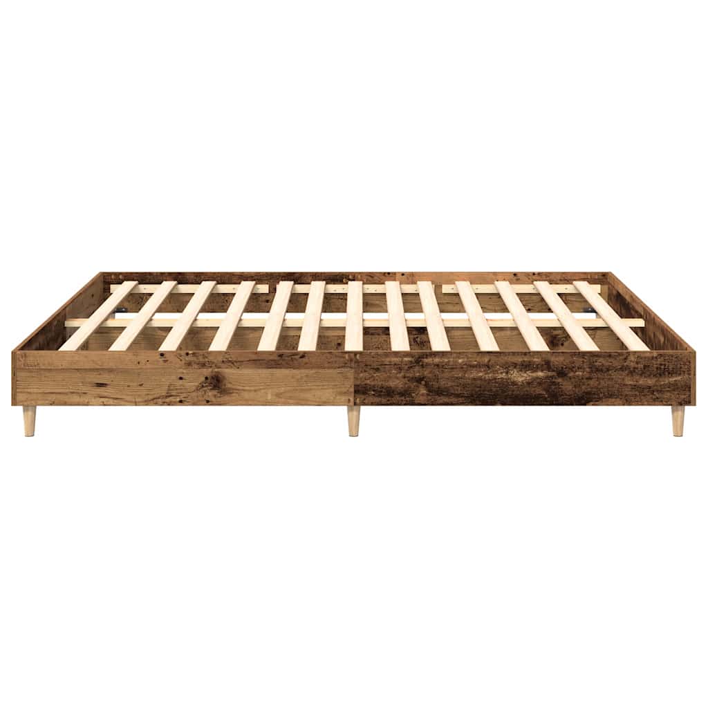 Sengeramme uten madrass gammelt tre 200x200 cm konstruert tre