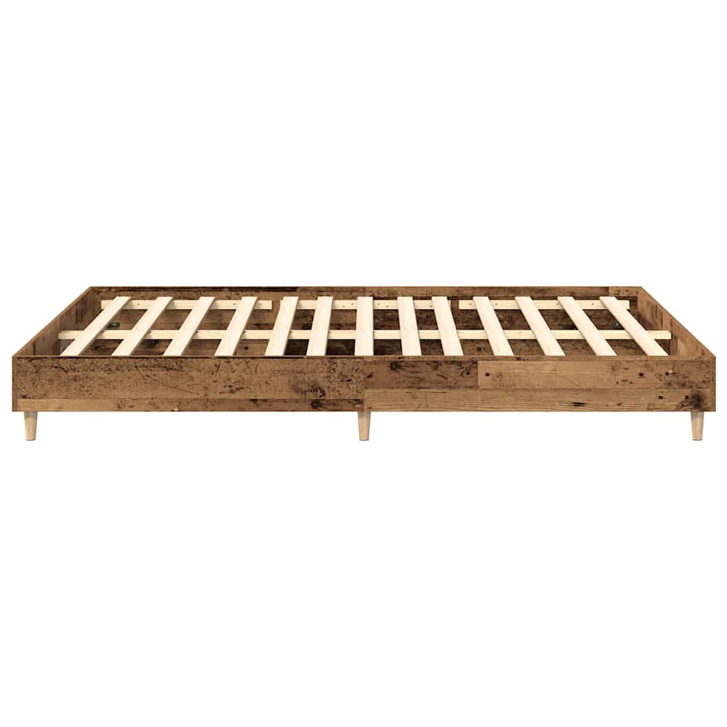 Sengeramme uten madrass gammelt tre 150x200 cm konstruert tre