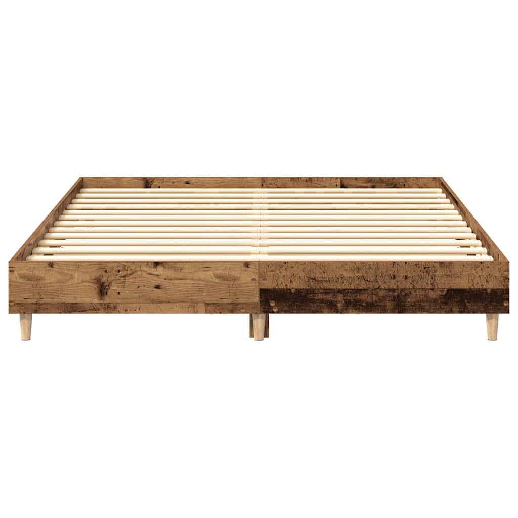 Sengeramme uten madrass gammelt tre 140x200 cm konstruert tre