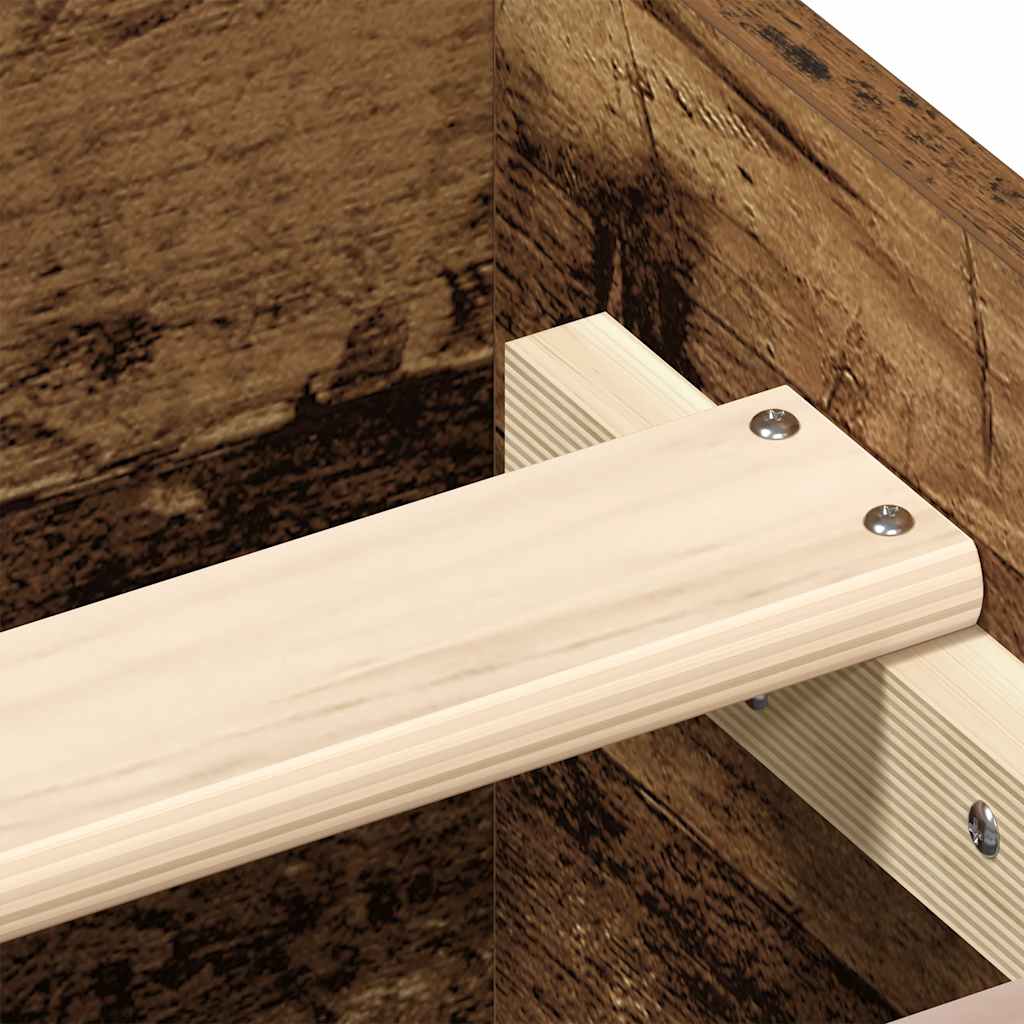 Sengeramme uten madrass gammelt tre 135x190 cm konstruert tre