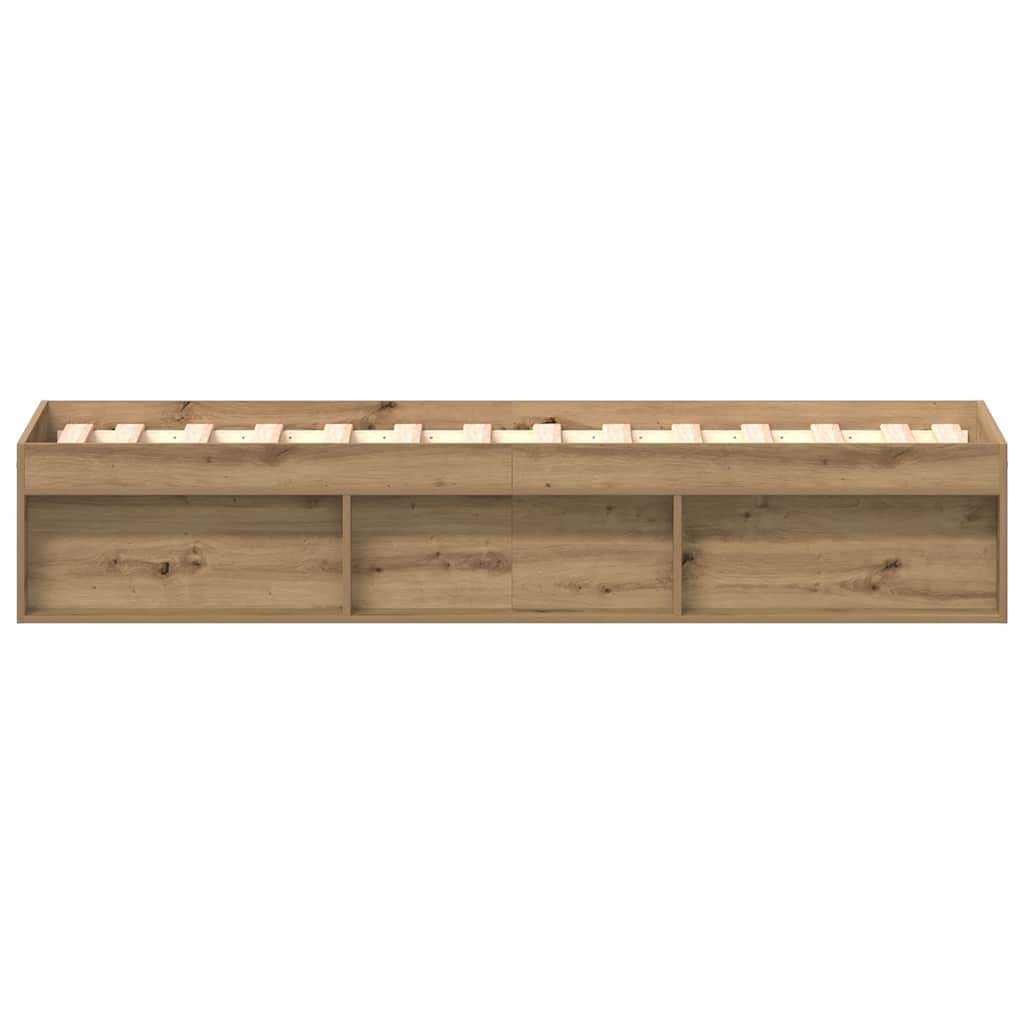 Sengeramme uten madrass artisan eik 90x190 cm konstruert tre