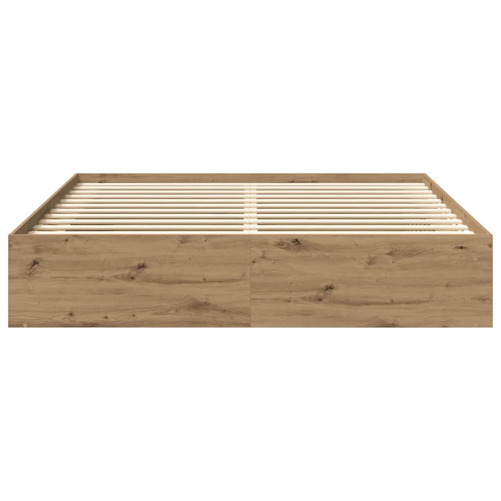 Sengeramme uten madrass artisan eik 200x200 cm konstruert tre