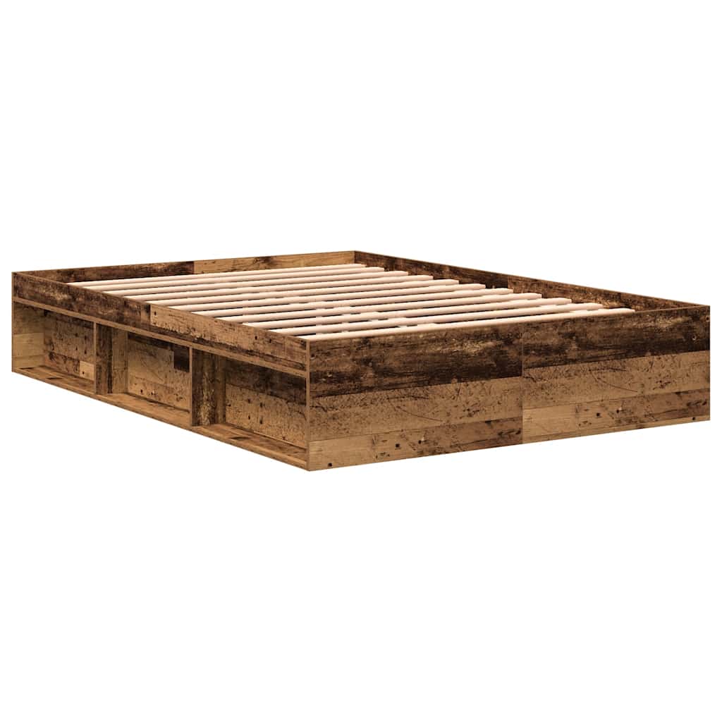 Sengeramme uten madrass gammelt tre 120x190 cm konstruert tre