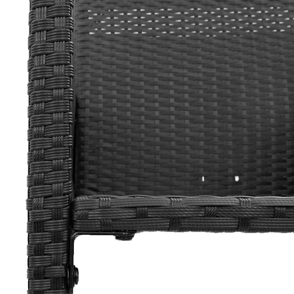 Hagebarsett uten puter 5 deler svart polyrotting akasie
