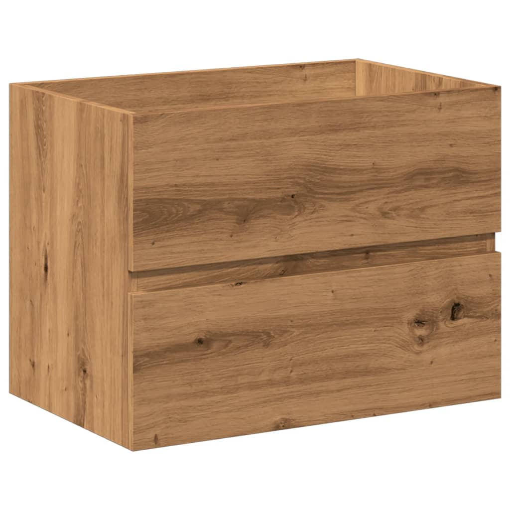 Servantskap med innebygd kum artisan eik
