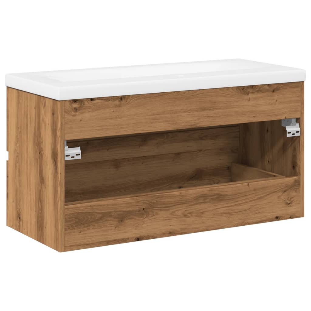 Servantskap med innebygd kum artisan eik