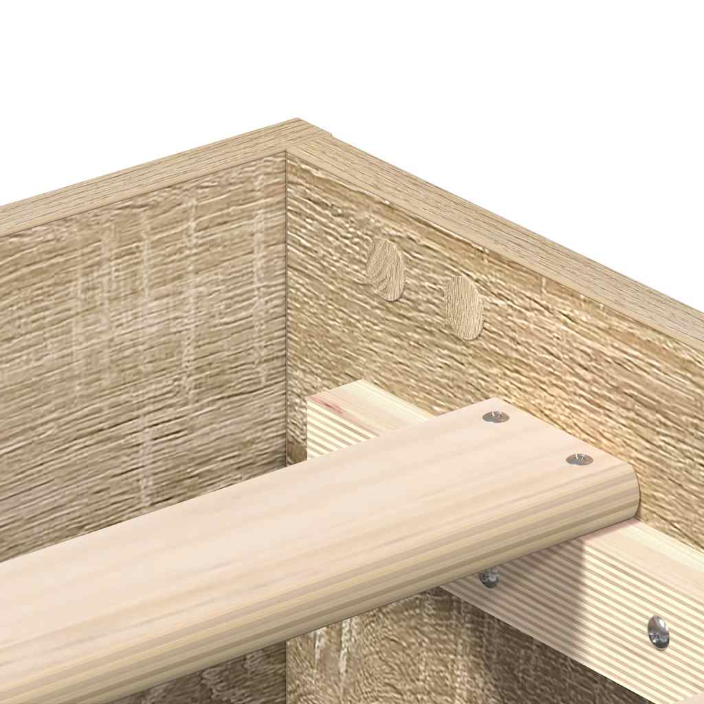 Sengeramme uten madrass sonoma eik 180x200 cm konstruert tre vidaXL