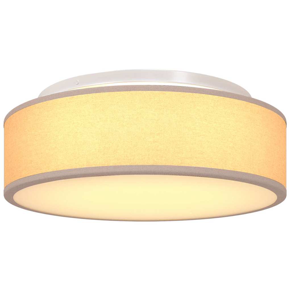 Taklampe med søkelys Gråbrun 38 x 38 x 13,5 cm stoff