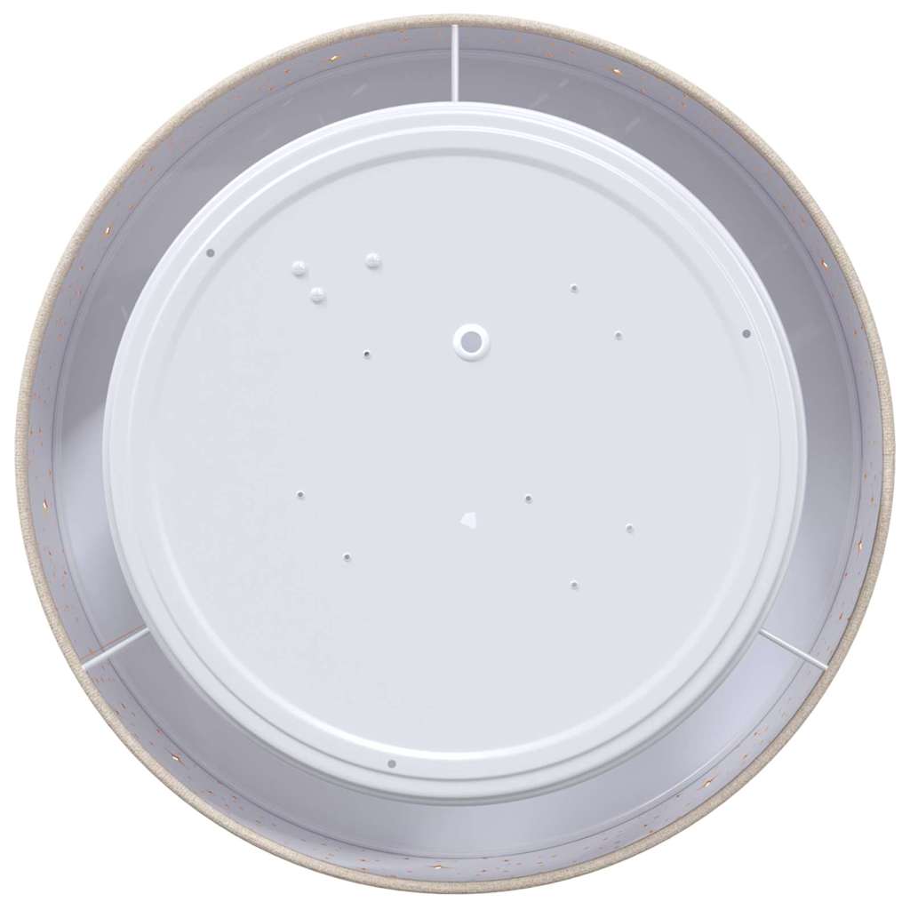 Taklampe med søkelys Gråbrun 30 x 30 x 13,5 cm stoff