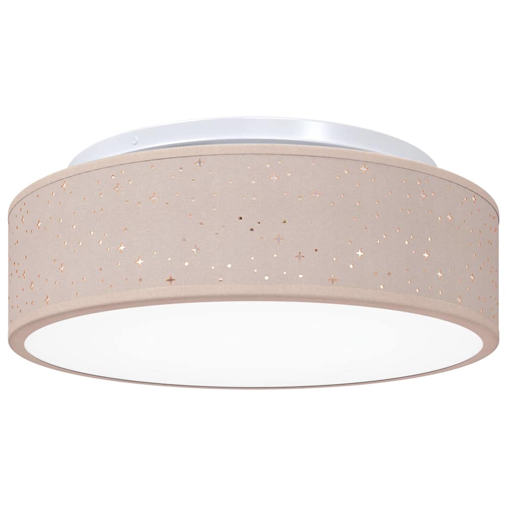 Taklampe med søkelys Gråbrun 38 x 38 x 13,5 cm stoff