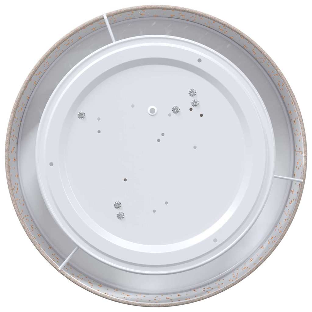 Taklampe med søkelys Gråbrun 38 x 38 x 13,5 cm stoff