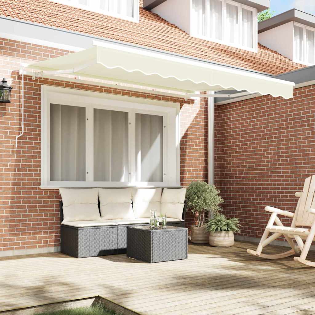 Reserveduk til markise Krem 330 x 195 cm Polyester vidaXL