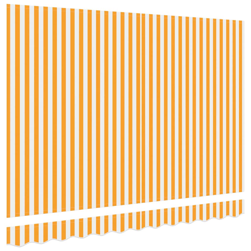 Reserveduk til markise Gul og hvit 2,5 x 2 m Polyester