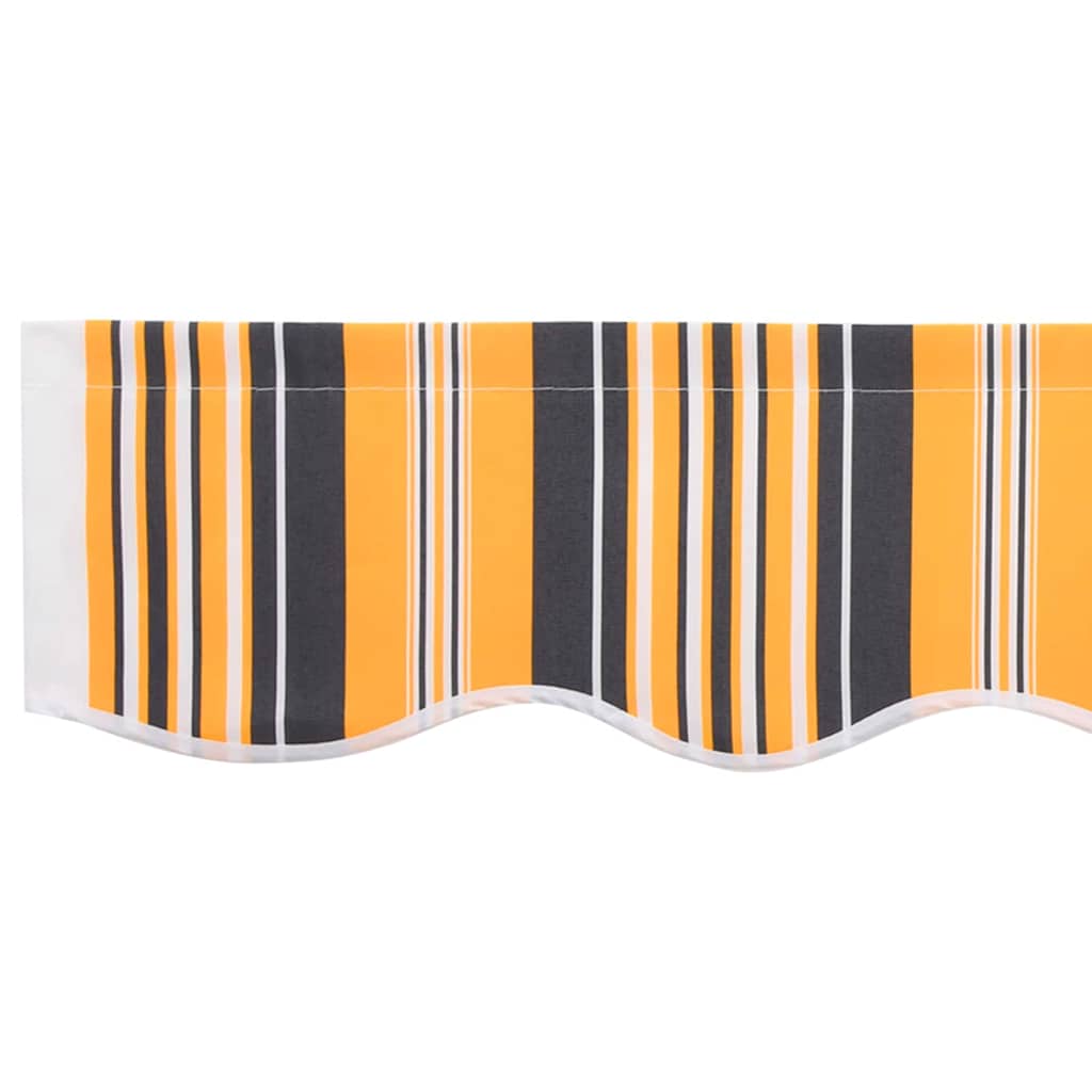Reserveduk til markise Oransje og Svart 2,5 x 2 m Polyester