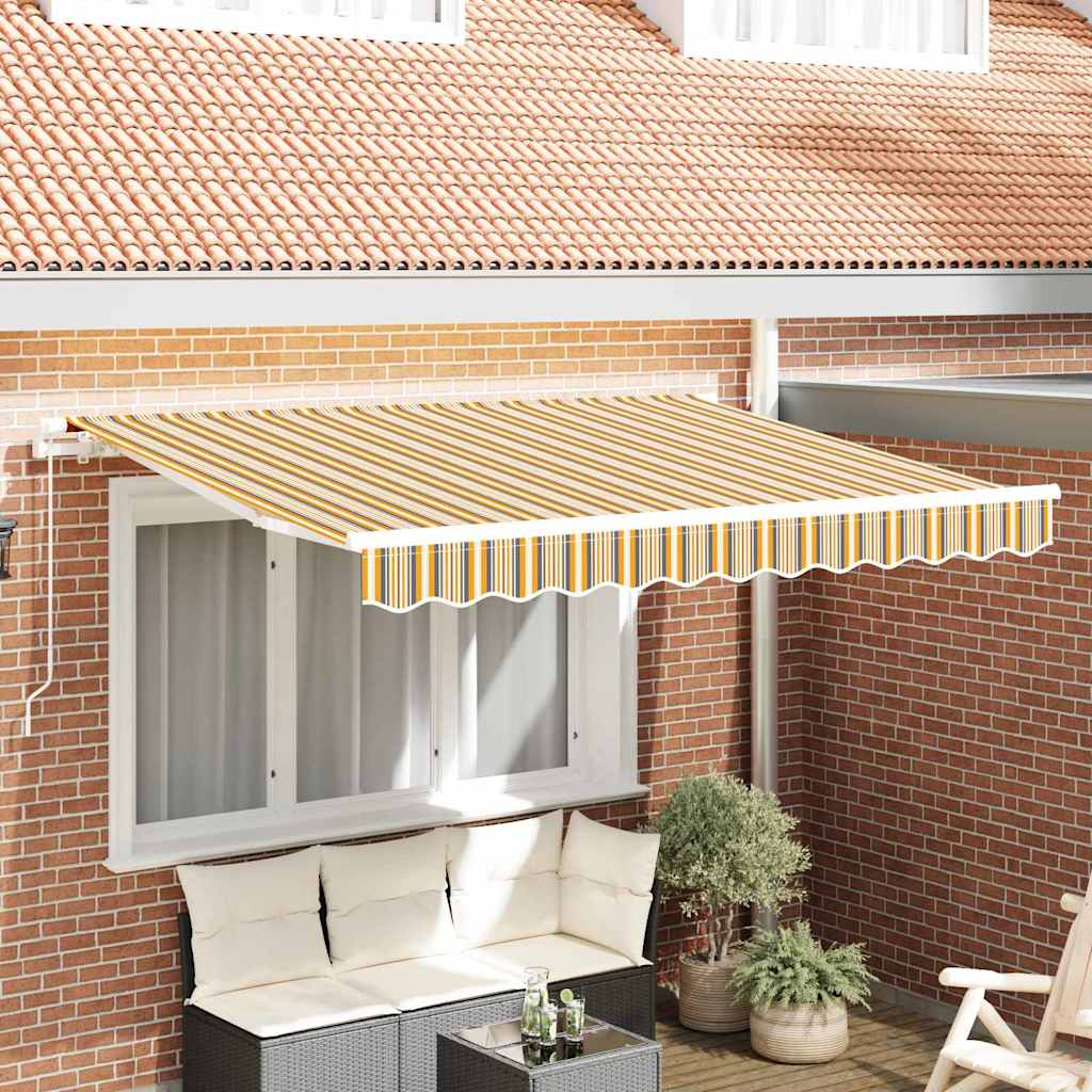 Reserveduk til markise Oransje og Svart 2,5 x 2 m Polyester