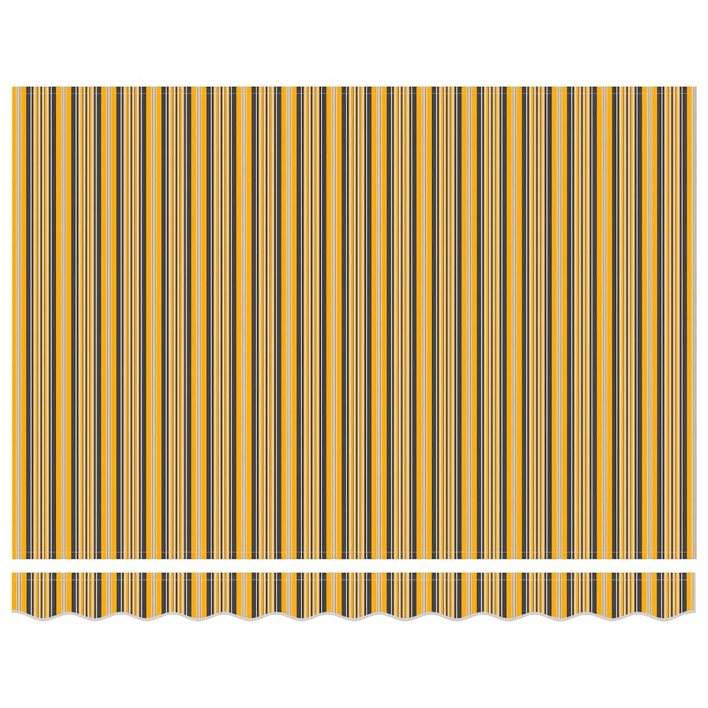 Reserveduk til markise Oransje og Svart 2,5 x 2 m Polyester