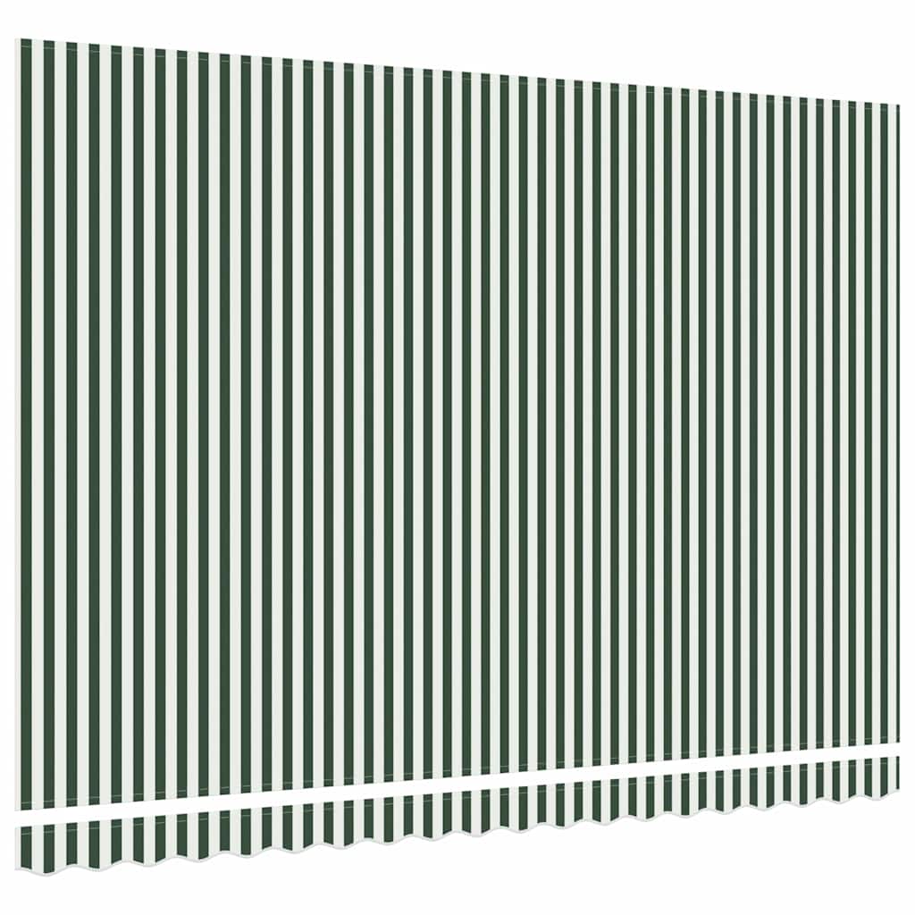 Reserveduk til markise Grønn og hvit 430 x 345 cm Polyester