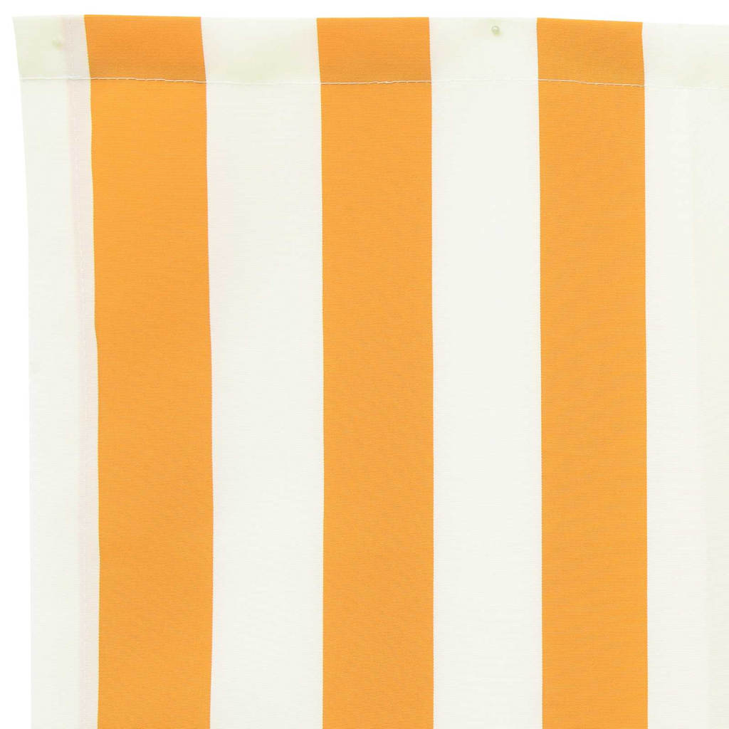 Markisekant erstatning Gul og hvit 2,5 m Polyester