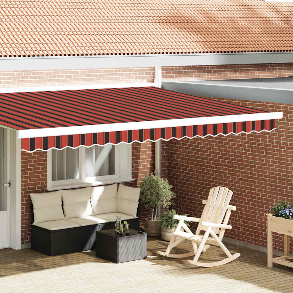 Markisekant erstatning Oransje / svart / gul 4,5 m Polyester