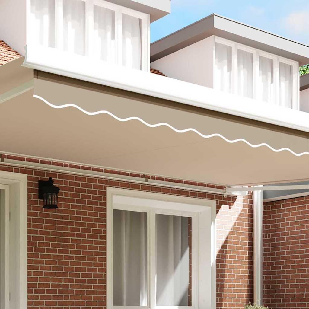 Markisekant erstatning Beige 480 x 20 cm Polyester