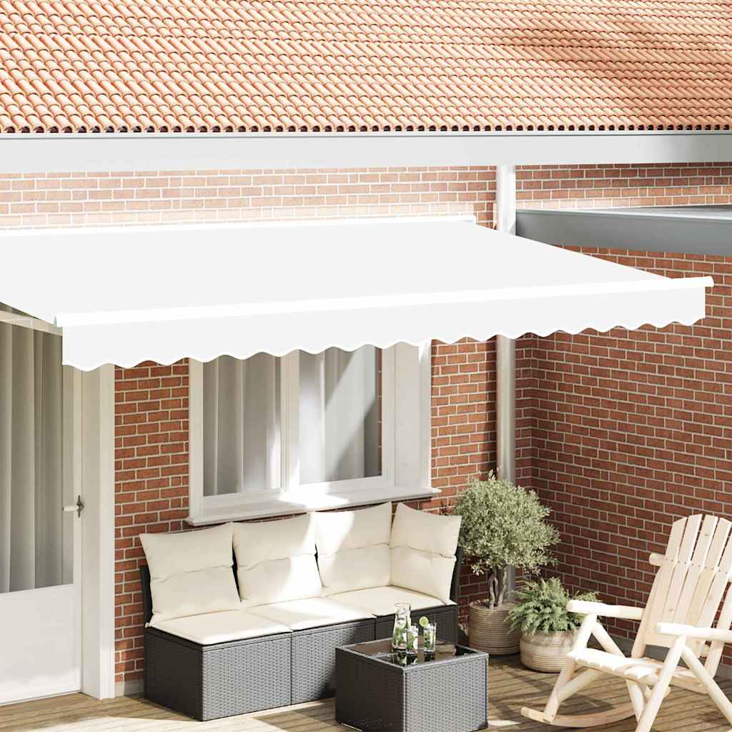 Markisekant erstatning Hvit 4 m Polyester