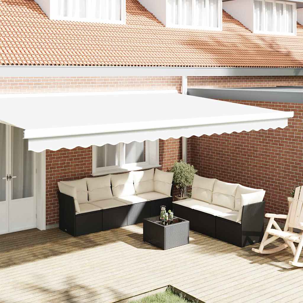 Markisekant erstatning Hvit 480 x 20 cm Polyester