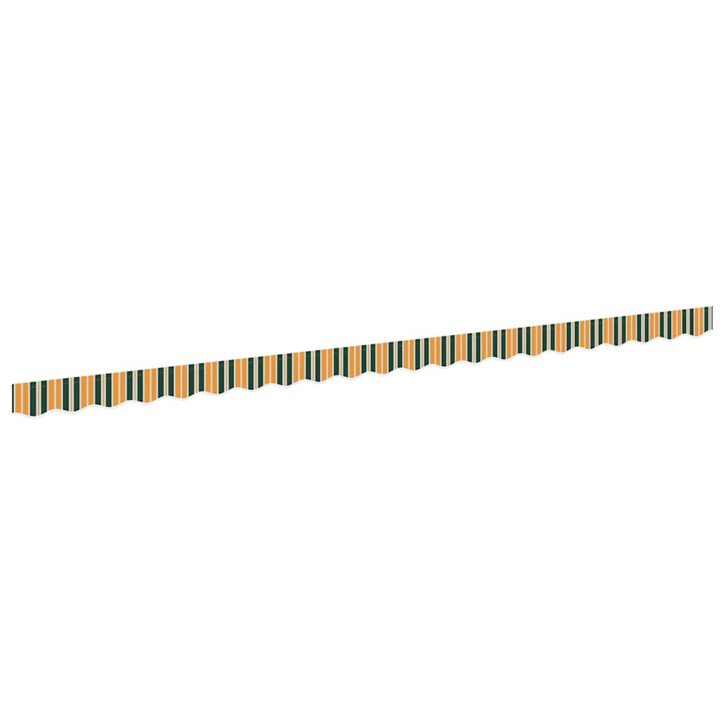 Markisekant erstatning Grønn og gul 480 x 20 cm Polyester