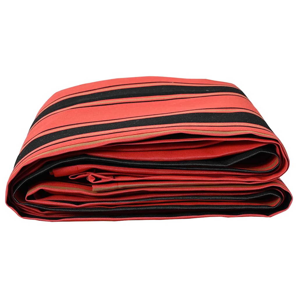Reserveduk til markise Oransje og Svart 1000 x 160 cm Polyester
