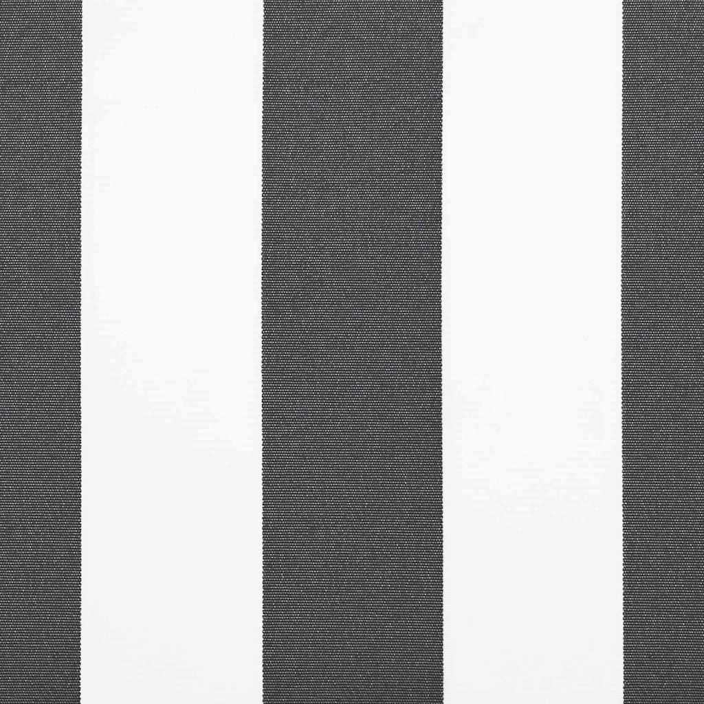 Reserveduk til markise Antrasitt og Hvit 1000 x 160 cm