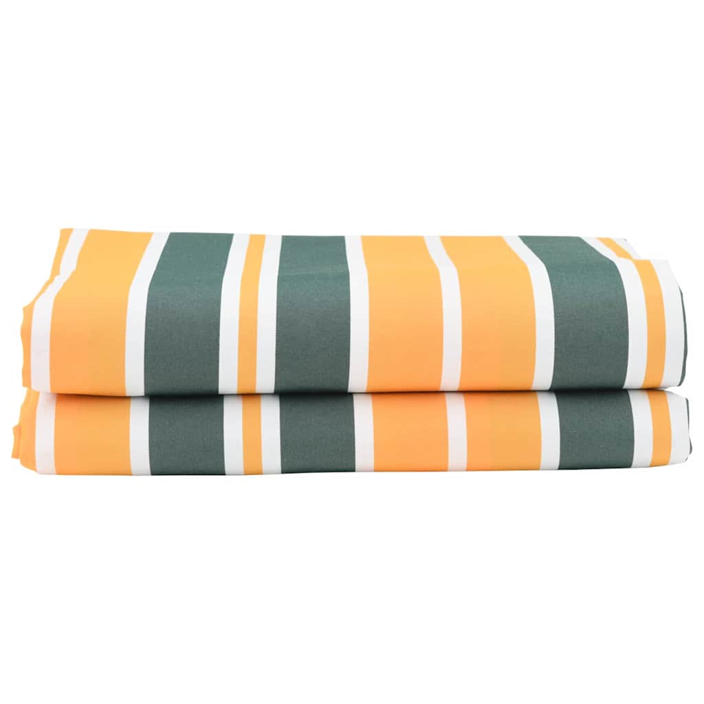 Reserveduk til markise Grønn og gul 1000 x 160 cm Polyester