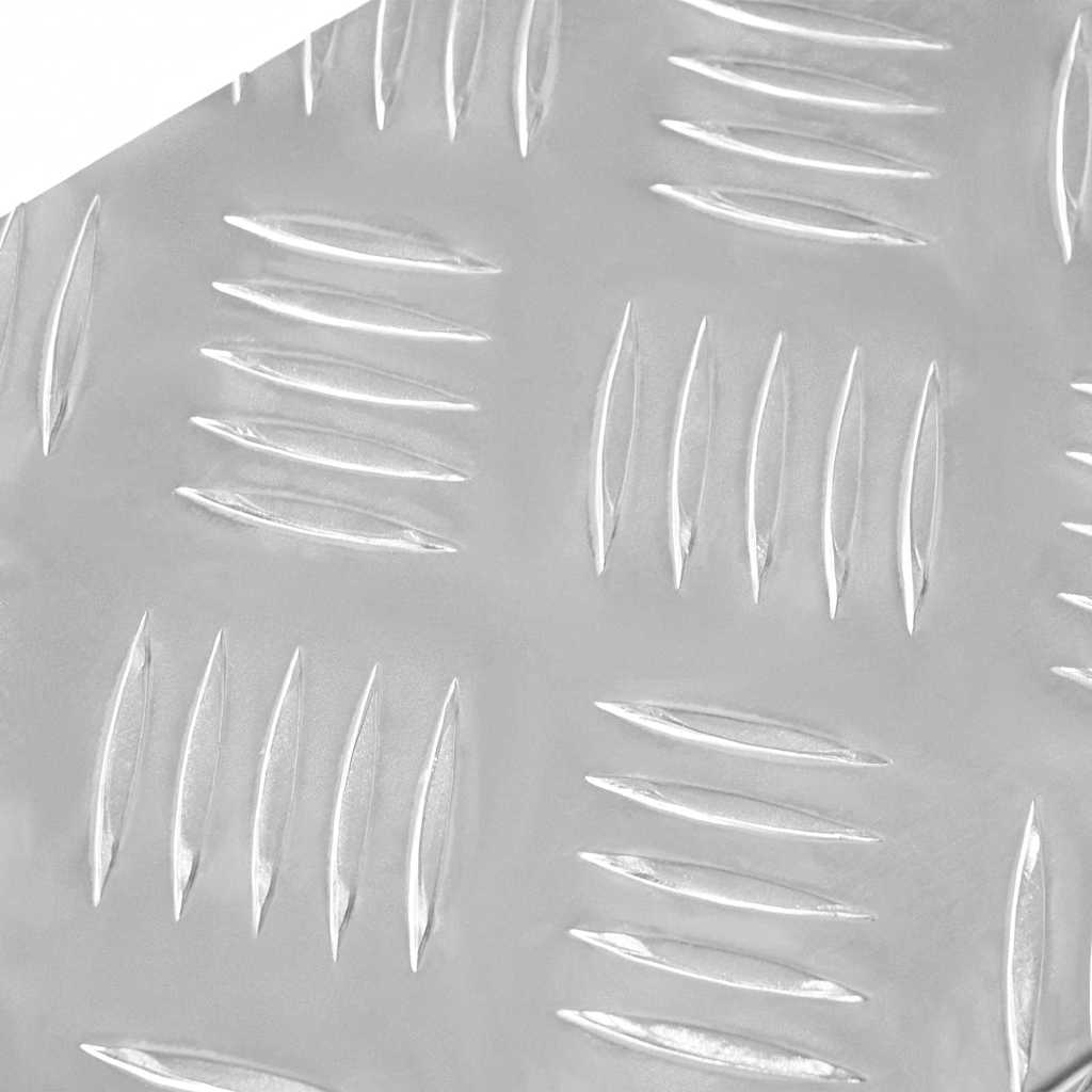 Trinn Rektangulær 10 pcs sølv 60 x 18 x 2,5 cm Aluminium