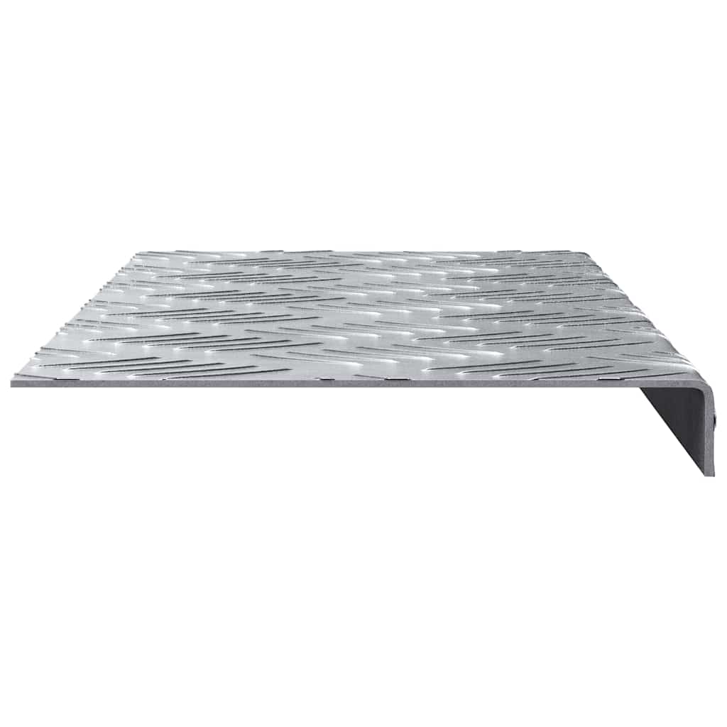Trinn Rektangulær 10 pcs sølv 60 x 18 x 2,5 cm Aluminium