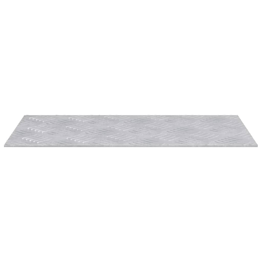 Trinn Rektangulær 4 pcs sølv 50 x 25 cm Aluminium