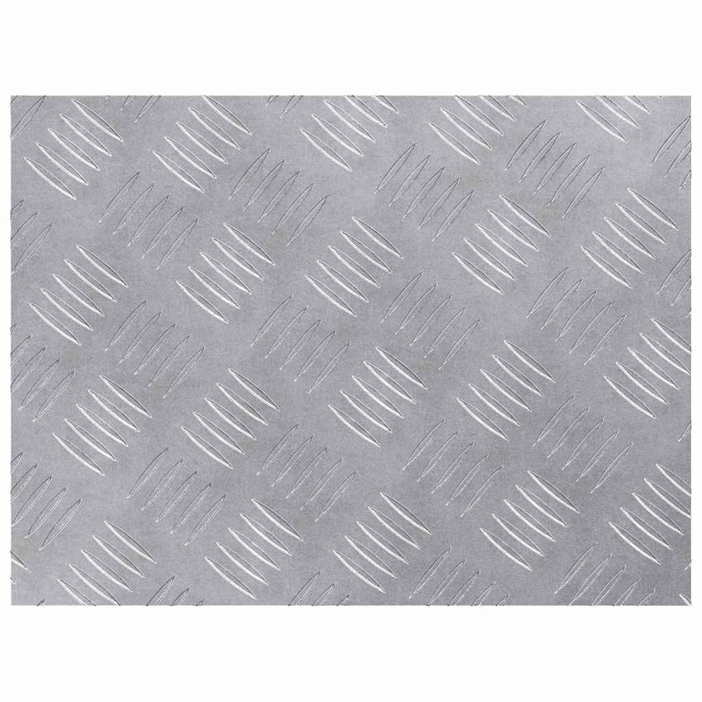 Trinn Rektangulær 4 pcs sølv 40 x 30 cm Aluminium