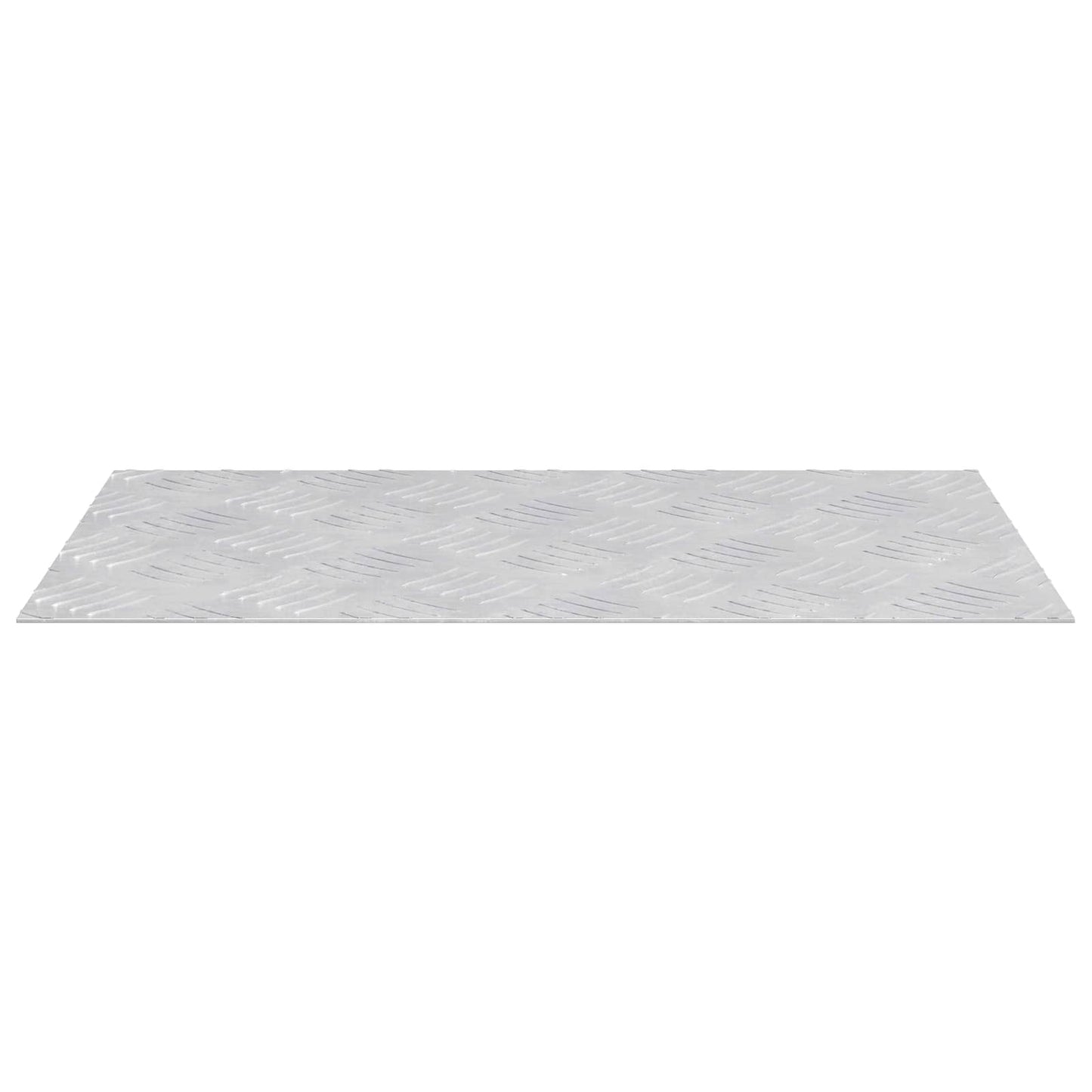 Trinn 2 stk. 50 x 30 cm sølv Aluminium Rektangulær