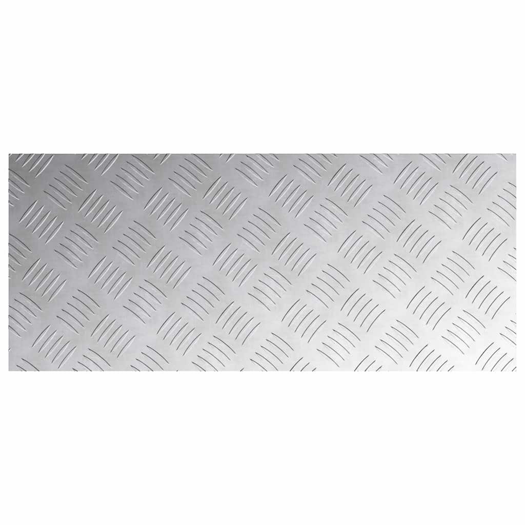 Trinn Rektangulær 2 pcs sølv 70 x 30 cm Aluminium