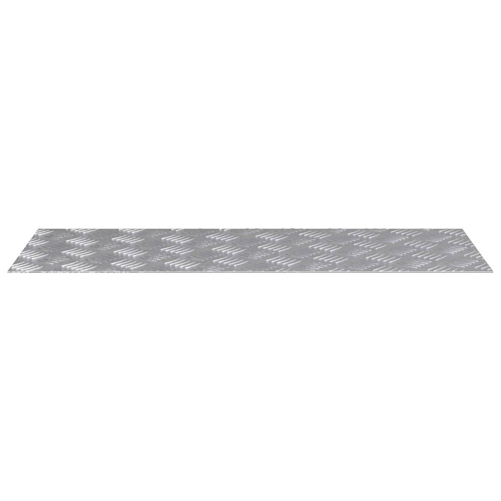 Trinn Rektangulær 4 pcs sølv 80 x 30 cm Aluminium